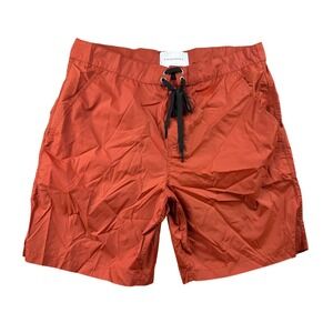 Solid & Striped The Long Board Short Men M Red Swim Trunks Beach Vacation Surf